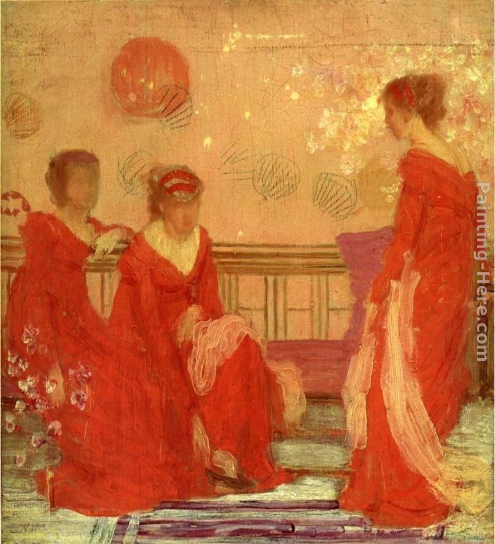 James Abbott McNeill Whistler Harmony in Flesh Colour and Red